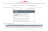 Instructions: How to Connect to UTSA MyAppsVDI...One UTSA Circle • San Antonio, Texas 78249 • (210) 458-4555 • (210) 458-5866