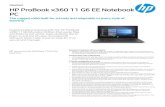 PC HP ProBook x360 11 G6 EE NotebookData sheet | HP ProBook x360 11 G6 EE Notebook PC HP recommends Windows 10 Pro for business HP ProBook x360 11 G6 EE Notebook PC Access or ies a