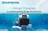 ProLogic®/AquaLogic...ProLogic: Main PCB Layout A I Remote DSP comm (RS485 – 10VDC) B Temp sensor terminal block (5VDC) C Heater 1&2 terminal block (dry contacts) D Valves 1-4 &