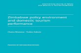 Zimbabwepolicy environment and domestic tourism …...has affected domestic tourism in Zimbabwe. Indigenisation policy The Indigenisation ideology was first muted in mid-1990‟s when