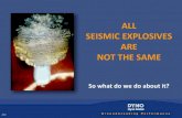 ALL SEISMIC EXPLOSIVES ARE NOT THE SAMElafayettegeologicalsociety.org/wp/wp-content/...Explosives Systems for Geophysical Exploration PRODUCTS OF DETONATION Emulsion Seismic Energy