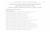 OFFICIAL RECORD OF PROCEEDINGS Thursday, 18 October 2012 ... · LEGISLATIVE COUNCIL ─ 18 October 2012 373 OFFICIAL RECORD OF PROCEEDINGS Thursday, 18 October 2012 The Council continued