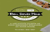 Room Service Menu - Premier Inn · 2020. 8. 27. · Room Service Menu B A V A I L A LE A L L D A Y To order, dial 1851 A DELICIOUS RANGE OF FOOD BROUGHT STRAIGHT TO YOUR ROOM. ROOM