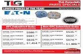 TLG Peterbilt PARTS SPECIALS · 2020. 8. 31. · TLG Peterbilt PARTS SPECIALS LOWEST PRICES OF THE YEAR! tlgtrucks.com O˜er Ends September 30, 2020 Discounted pricing valid September