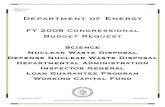 DOE/CF-017 Volume 4 Department of EnergyDepartment of Energy FY 2008 Congressional Budget Request February 2007 Office of Chief Financial Officer Volume 4 DOE/CF-017 Volume 4 Science