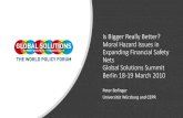 Is Bigger Really Better? Moral Hazard Issues in Expanding ......2019/03/18  · Is Bigger Really Better? Moral Hazard Issues in Expanding Financial Safety Nets Global Solutions Summit