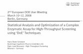 2nd European DOE User Meeting - STATCON · 2015. 3. 23. · ABCD 2nd European DOE User Meeting March 10-12, 2008 Berlin, Germany Statistical Analysis and Optimization of a Complex