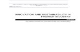 INNOVATION AND SUSTAINABILITY IN FASHION INDUSTRY1309008/FULLTEXT01.pdfsustainability innovation in the fashion industry and to explore if the fashion companies are trying to be innovative