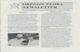 Volume Number Oregon University February I998 - Oregon Flora … · 2020. 10. 15. · Volume 4 Number 1 Oregon State University February I998 Clay Gautier by Rhoda Love Clay Gaulier