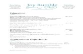 Joy N. Rumble CV 2019 Annual Review . Joy Rumble (CV 5.14.2020).pdf Rumble, Curriculum Vitae 6 Rumble,