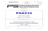 Model PSA210 - PS Engineering, Inc....Report PSA210 Environmental Test RTCA DO-160G Document: 002-230-0160 Date: 2/28/19 Revision: new Page 2 of 27 PSA210 Environmental Qualification