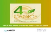 THE PLANT-BASED FERMENTED SPECIALTIES SOLUTION · 2021. 1. 25. · Our 4Choice texturizing cultures range is an effective solutions for improved mouthfeel of plant- based fermented
