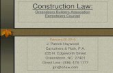 Construction Law: Calculation of Damagescrlaw.com/news/wp-content/uploads/2012/01/Construction... · 2012. 1. 23. · Construction Law: Greensboro Builders Association Remodelers
