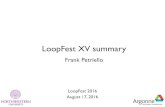 LoopFest XV summary - INDICO-FNAL (Indico)...Experimental guidance • No convincing evidence of new particles or BSM effects; Higgs looks SM-like, limits on SUSY and other new states
