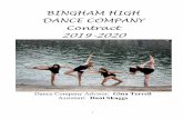 BINGHAM HIGH DANCE COMPANY Contract 2019-2020 · 2019. 5. 13. · 2 Bingham High Schools Dance Company Contract Provided online , main office, or dance studio. Please keep the following