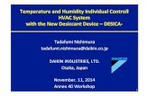 Temperature and Humidity Individual Controll HVAC System with … · 2014. 11. 24. · Introduction of the New HVAC System THIC can achieve higher performance in each of the sensible