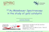 Au Mössbauer Spectroscopy in the study of gold catalysts Years Talks/Stievano.pdfGold particles size ~ 5 nm Sample provided in the wet state. Drying and wetting cycles and result