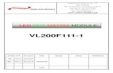 빛샘전자 주식회사vissem.com/uploads/product/VL200F111-1(BV2.0)(140418).pdf · 2020. 12. 9. · VER BV2. 0 2013.06.03 REV BV2. 0 2014.04.18 SIGNATURE DATE LED DOT MATRIX MODULE