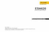 ESA620 - Fluke Biomedical · 2020. 1. 17. · El analizador de seguridad eléctrica ESA620 de Fluke Biomedical (en adelante, el analizador) es un analizador portátil y compacto,