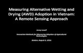 Alternative Wetting and Drying (AWD) - CGIAR...• Private companies promoting technology (Syngenta) • Government departments (Ministry of Agriculture, Vietnam) Motivation #3: Estimated