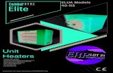 ELUA Models Elite - CK Services 1990 Ltd.Dimension Data - ELUA (All Models) Vertical and Horizontal Heaters - Air Outlet Spigots Heater Clearences to Combustibles (mm) Model Unit 40