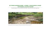 STREAMBANK AND SHORELINE STABILIZATION - Georgia …...required for measures such as live staking and live fascines. Lists of Georgia’s native vegetation for soil bioengineering