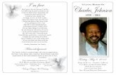 I’m free Charles Johnson ovIng eMoryFinal arrangements entrusted to: e. F. Boyd and son Funeral Home 2165 east 89tH street 25900 emery road 15357 euclid avenue Acknowledgement 216-791-0770