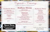 Capriotti’s Catering · 2020. 10. 5. · Vegetable Medley Roasted Potatoes Mashed Potatoes Green Beans Corn Offered with Italian Bread & Butter Choose One: Rice Pudding Fruit Salad