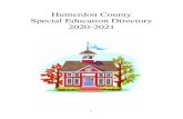 Hunterdon County Special Education Directory 2020-2021 · 2020. 12. 7. · 2 New Jersey Department of Education Hunterdon County Office Hunterdon County Complex Bldg. 1, Suite 260