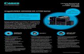 imageRUNNER ADVANCE DX C7700 Series Brochure...EPEAT® Gold.5 DEVICE AND FLEET MANAGEMENT COST MANAGEMENT SUSTAINABILITY CONFIGURATION OPTIONS *Staple-Free stapling, up to 5 pages