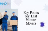 Key Points for Last-Minute Movers - MMP