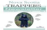 TRAPPERS - Nova Scotianovascotia.ca/natr/wildlife/trappers/pdf/trapnews06.pdf · 2013. 7. 11. · 2007 Trappers Workshop and Annual Meeting - Kentville - March 2-4, 2007 Sleeping