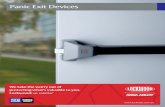 Panic Exit Devices - Fire Rate · 2015. 6. 30. · Panic Exit Devices. 2 Lockwood Product Catalogue Panic Exit Devices 2014-06 1300 LOCK P ... metal, narrow profile, glass security