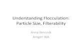 Understanding Flocculation: Particle Size, Filterability...efficiently than Pdadmac. AP may significantly worsen filterability. • When AP works, particle size increase is smaller