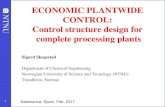 ECONOMIC PLANTWIDE CONTROL: Control structure design for complete processing … · 2017. 3. 15. · 4 ECONOMIC PLANTWIDE CONTROL: Control structure design for complete processing