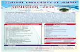 Welcome to Central University of Jammu · PG/UG Courses ( 5/2/3 Year Programmes) Five year Integrated M.Sc. in Physics v Five year Integrated M.Sc. in Chemistry Five year Integrated