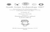 South Asian Archaeology 2007 - uni-muenchen.de...South Asian Archaeology 2007 Proceedings of the 19th Meeting of the European Association of South Asian Archaeology in Ravenna, Italy,