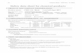 Safety data sheet for chemical products · 2016. 11. 23. · Safety data sheet for chemical products 1. PRODUCT AND COMPANY IDENTIFICATION Product name: UMN-138 Black [ uni-ball Signo