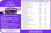 DKIT Part Time Courses Spring 2013 Part Time Courses Spring 2013 Advert.pdf · Part-time Courses SPRING 2013 Business and Law Duration Tuition Fee Certificate in Financial Accounting*