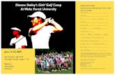 Dianne Dailey Golf Camp 2009 Dailey Golf Camp... · Travel: Campers flying to camp will be transported by their camp counselors to and from the Greensboro Piedmont Triad International