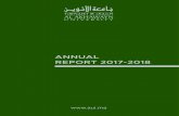Annual Report 2016-2018 1 Al Akhawayn University in IfraneAnnual Report 2017-2018 Al Akhawayn University in Ifrane A Executive Summary The Academic Year 2017-18 was one of many achievements