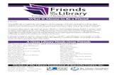 What It Means to Be a Friend - Kanawha County Public Library...What It Means to Be a Friend Friends, It is difficult to quantify the impact of becoming a Friend. Statistics tell us