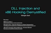 dll & hooking - University of British Columbiaudls/slides/udls-gori-dll.pdf · A DLL - Dynamic Link Library - is a library that contains code and data that can be used by more than