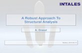A Robust Approach To Structural Analysis - intalesA. Grassl The Way Home INTALES GmbH-Innsbrucker Str. 1 - A-6161 Natters - Software Development INTALES GmbH-Innsbrucker Str. 1 - A-6161