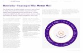 Materiality – Focusing on What Matters Most...Materiality – Focusing on What Matters Most Given these evolving factors, it is important to re-evaluate the potential challenges,