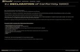 EU DECLARATION of Conformity (DOC) - Scandia Gear · 2019. 4. 8. · EU DECLARATION of Conformity (DOC) Our mission is as it has always been : Eliminating LTIs (i.e., lost-time injuries)