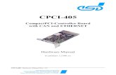 Corel Office Document - esd-electronics-usa.comDocument file: I:\texte\Doku\MANUALS\CPCI\CPCI405\Englisch\CP405_34H.en9 Date of print: 2007-05-16 Serial Number: from BC882 Changes