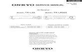 SERVICE MANUALSERVICE MANUAL MODEL TX-L55 MODEL …diagramas.diagramasde.com/audio/Onkyo TX-L55_LR552.pdfreplace these components with onkyo parts whose part numbers appear as shown