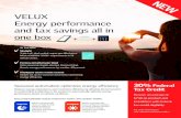 EW VELUX Energy performance and tax savings all in one boxfiles.constantcontact.com/d8737604301/08db9051-d41b-48a0... · 2017. 3. 23. · as VELUX Solar Powered Blinds qualify under