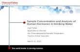 Sample Concentration and Analysis of Human Hormones in …tools.thermofisher.com/content/sfs/brochures/OT90046... · 2016. 2. 3. · sample concentration analysis of human hormones